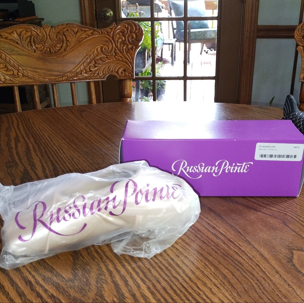 Russian Pointe Muse Md38w3v2FM Pink Ballet Shoes NIB